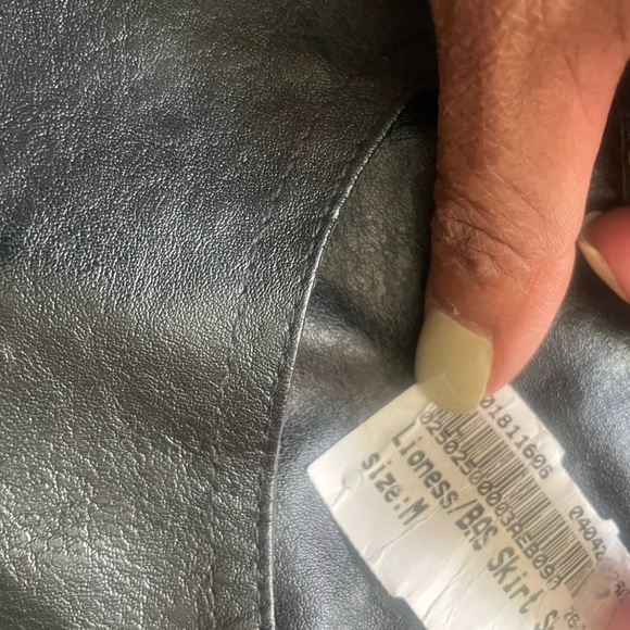 Lioness Contemporary Medium Black A-Line Goth, Streetwear, Moto, Mini Skirt - Picture 7 of 8